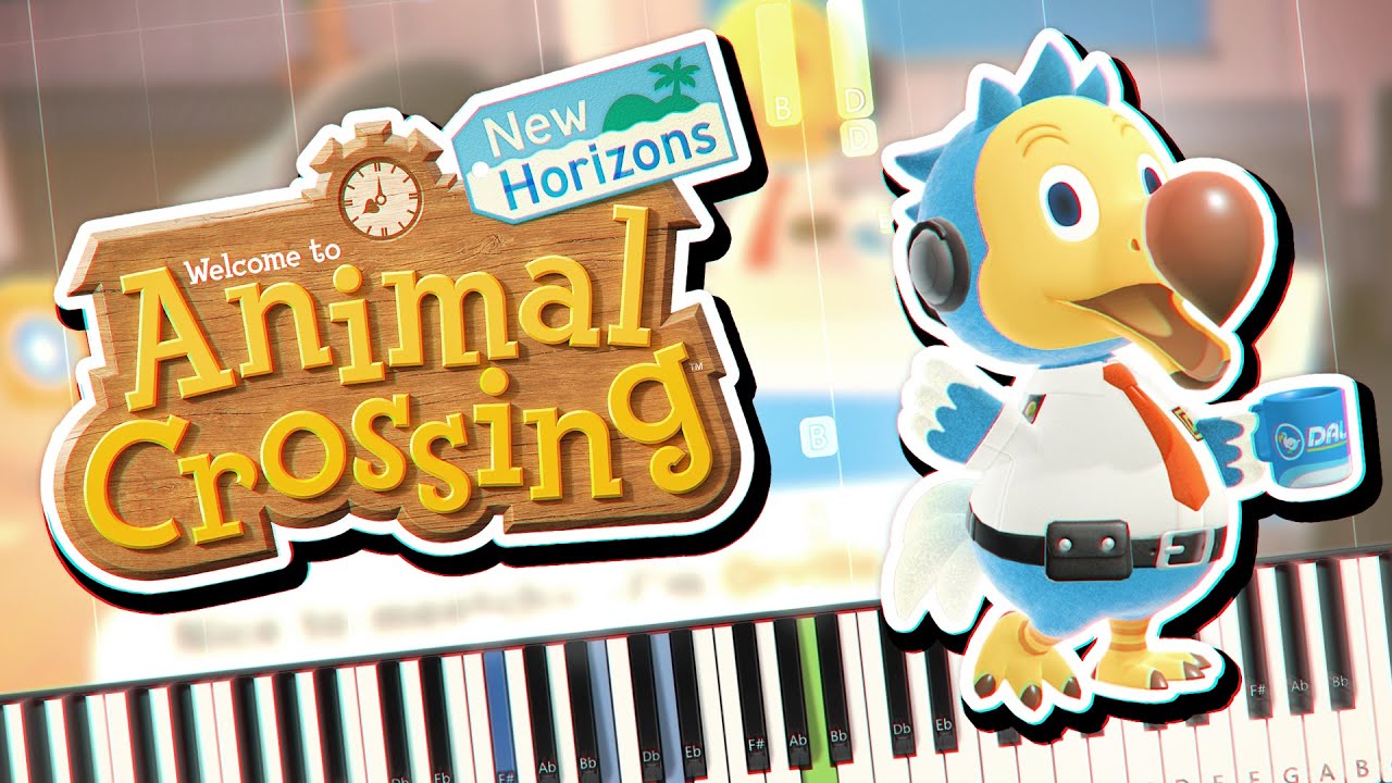 Animal Crossing New Horizons - Airport Lobby (Dodo Airlines Theme) Piano Tutorial Synthesia
