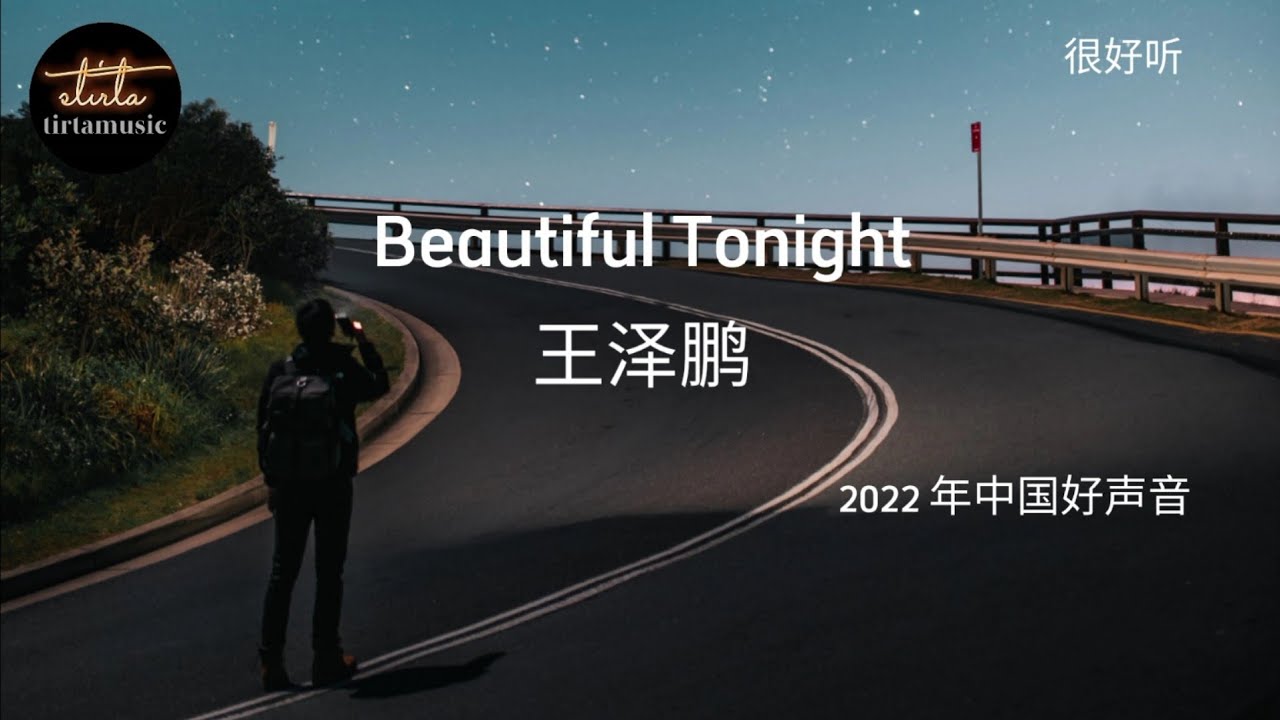 王泽鹏 - Beautiful Tonight【動態歌詞/Pinyin Lyrics】W&aacute;ngz&eacute;p&eacute;ng - Beautiful Tonight / 2022中国好声音