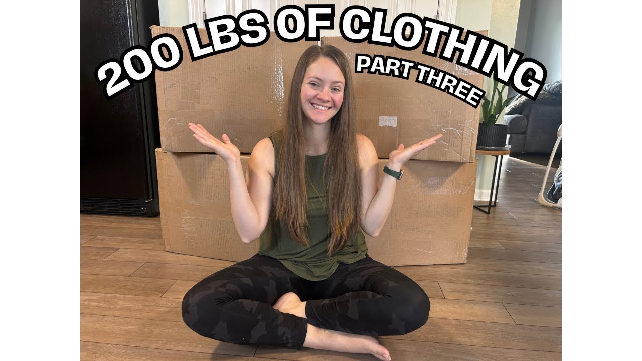 200 Pound Unboxing Mystery Box | ThredUP Rescue Bulk Mixed Clothing - Part 3