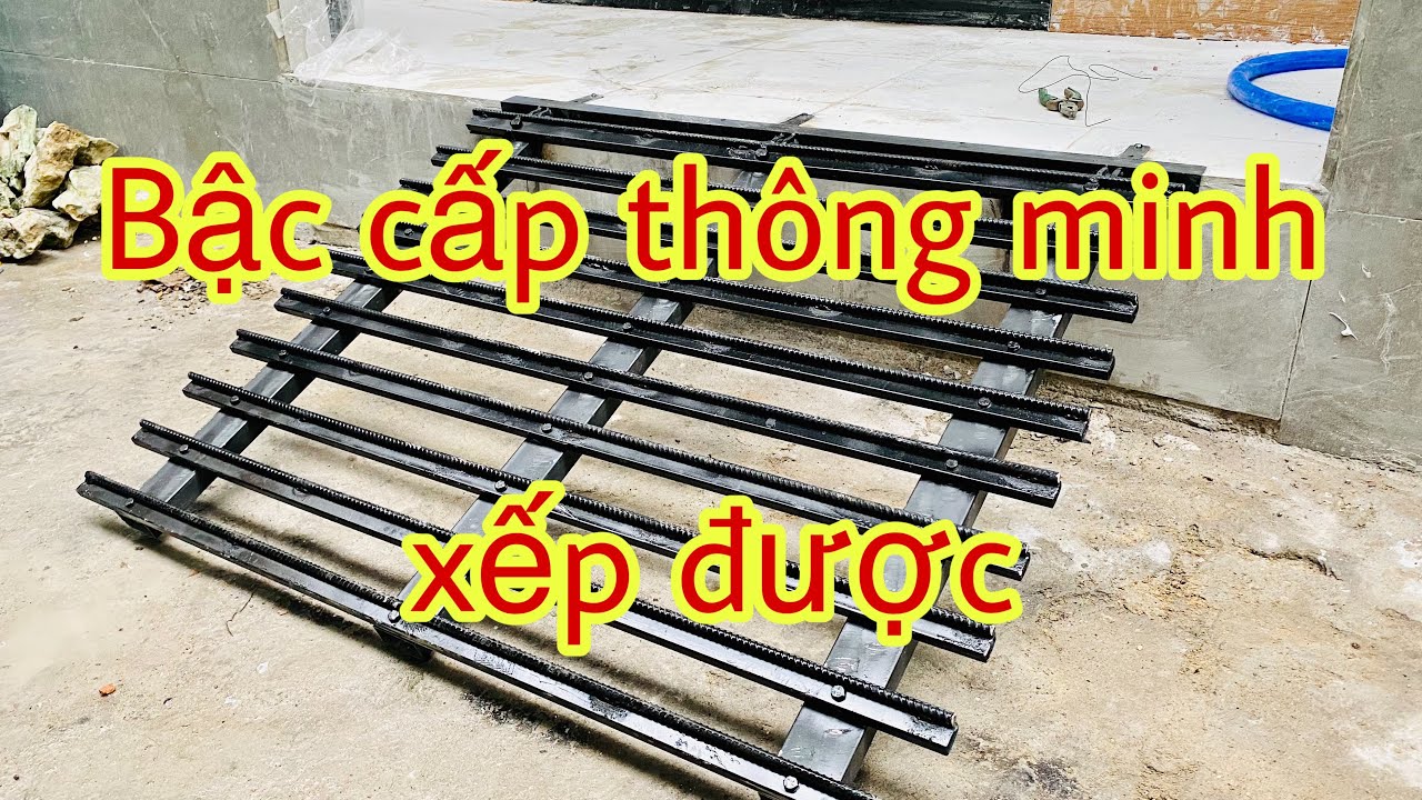Bậc cấp thông minh xếp được giành cho hẻm nhỏ 2.0m | Bậc cấp dắt xe | LH: 091 8506097 (Mr.Sơn)