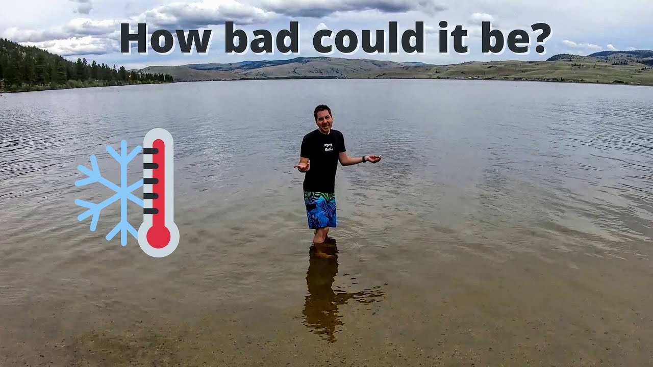 Jumping into freezing cold lakes! ❄️🥶🌊 RV Camping Trip near Merritt and Kamloops, BC
