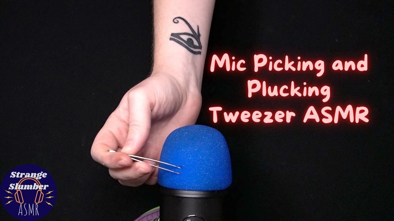 Tweezer plucking, scratching, mic destruction ASMR - Intense tweezing