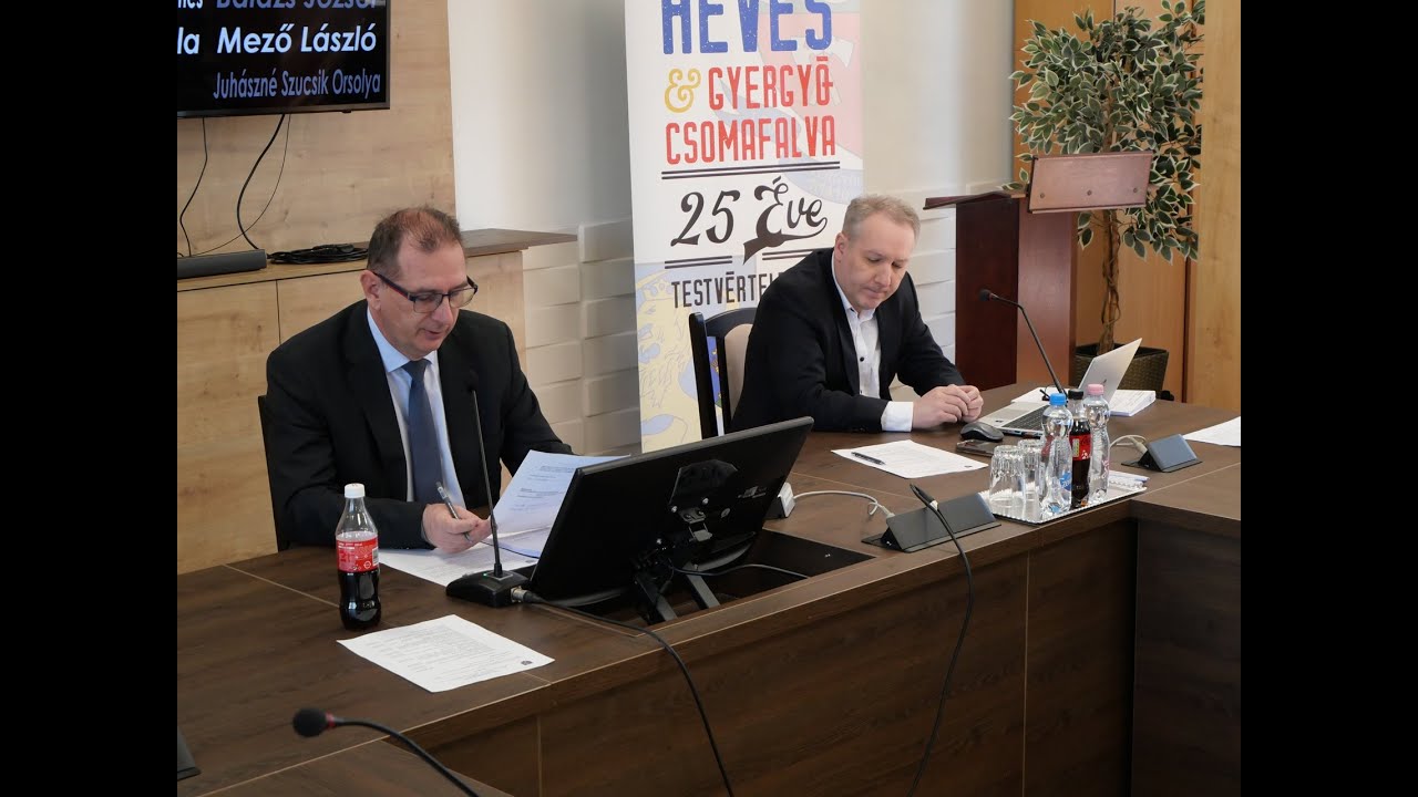 A hevesi képviselő-testület rendkívüli ülése vágatlanul - 2025. április 3.