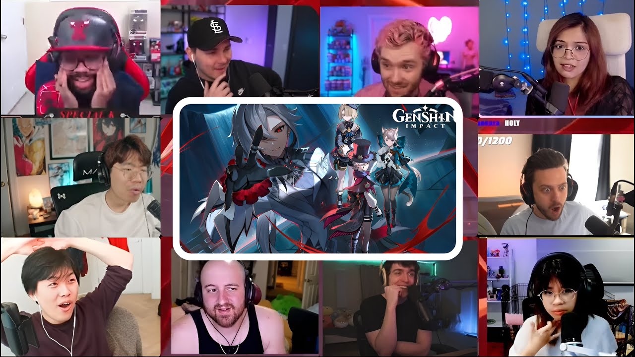 GENSHIN IMPACT  | VERSION 4.6 TWO WORLDS AFLAME THE CRIMSON NIGHT FADES TRAILER REACTION MASHUP