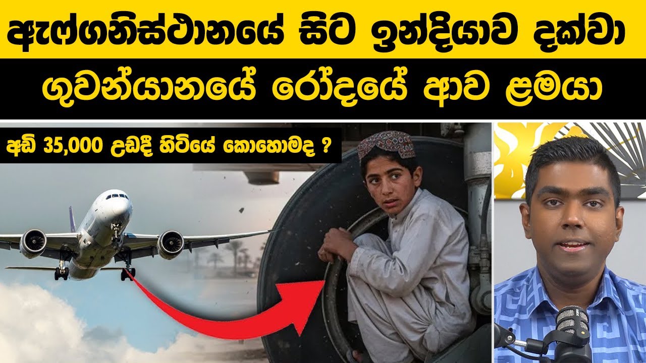 මිනිත්තු 94ක ලොව පුදුම කල ගුවන් ගමන |Afghan Boy Survives Kabul to Delhi Flight in Jet's Landing Gear