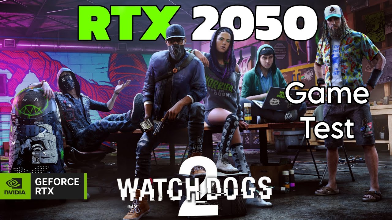 Watch Dogs 2 Game Test on RTX 2050 Laptop #watchdogs2