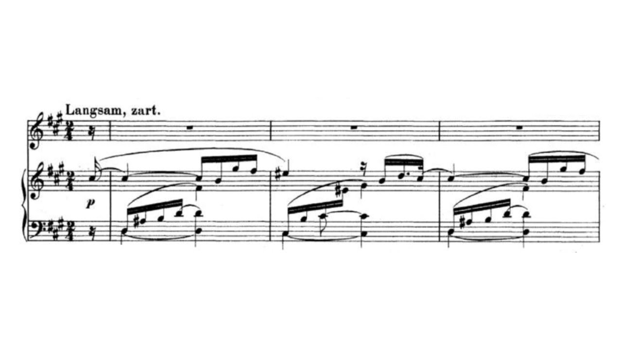 Schumann’s extraordinarily sensitive love song