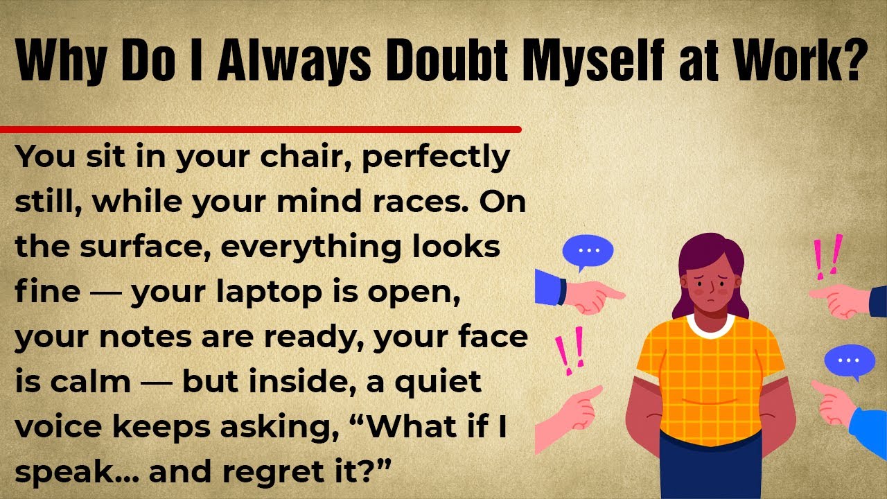 Why Do I Always Doubt Myself at Work? || Learn English Through Office Story