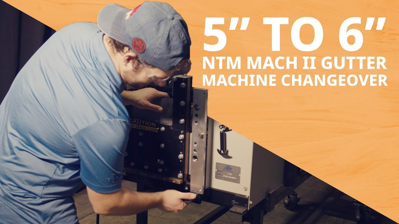 Комбинированная машина для желобов NTM MACH II 5/6 дюймов с возможностью переналадки с 5 на 6 дюймов