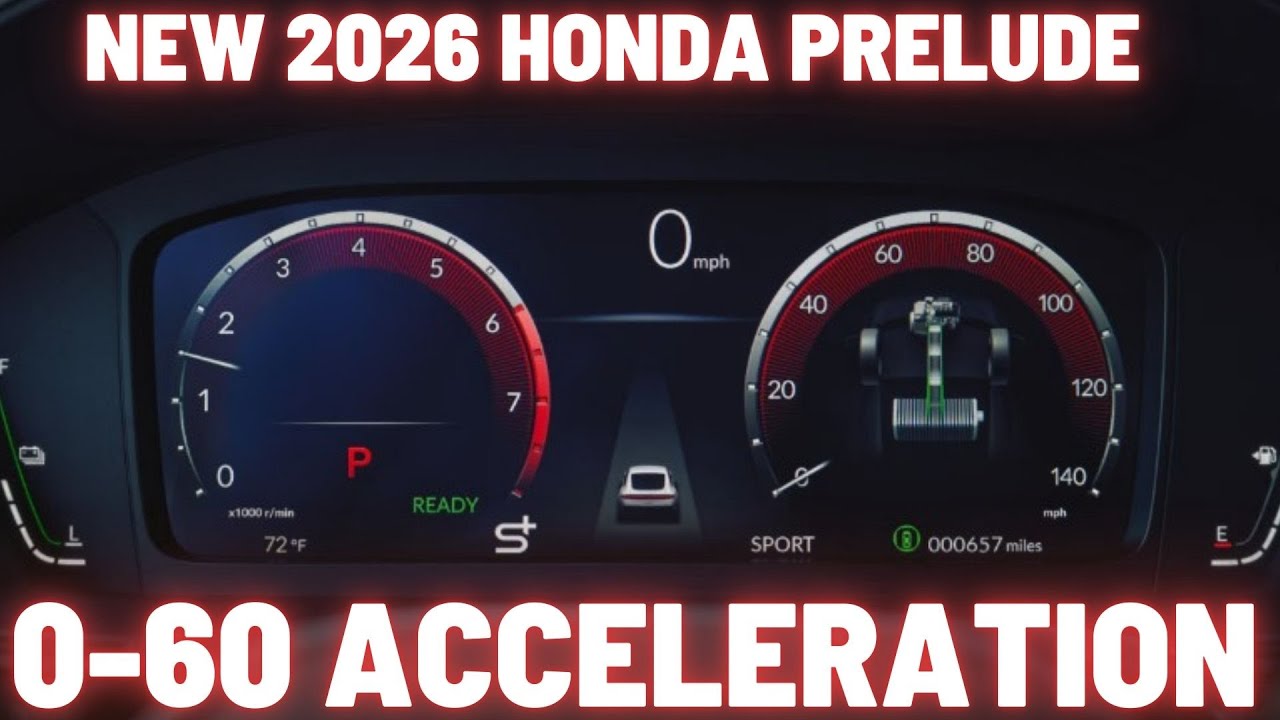 2026 Honda Prelude 0-60 mph Acceleration run