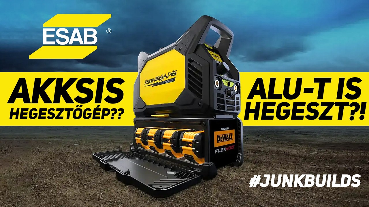 Alu hegesztés akksiról?? | #ESAB #junkbuilds