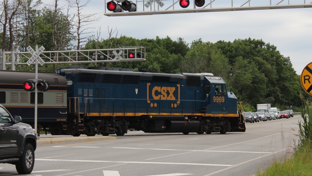 CSX Geometry Train on the Portsmouth Branch (6/16/22)