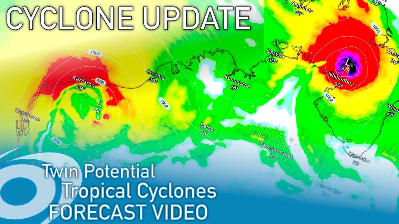 Two Strong Tropical Cyclones are Forecast to Lash Darwin, Broome and Northern Australia Next Week