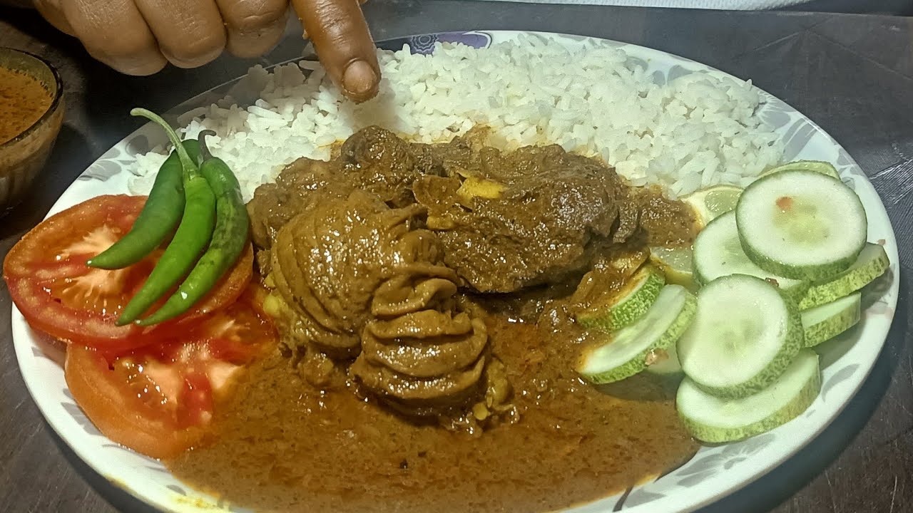MUKBANG & RECIPE,MOTTON,CHUSTA WITH RICE,SALAD, LEMON #Rajeshbhaueating#muttonchusta