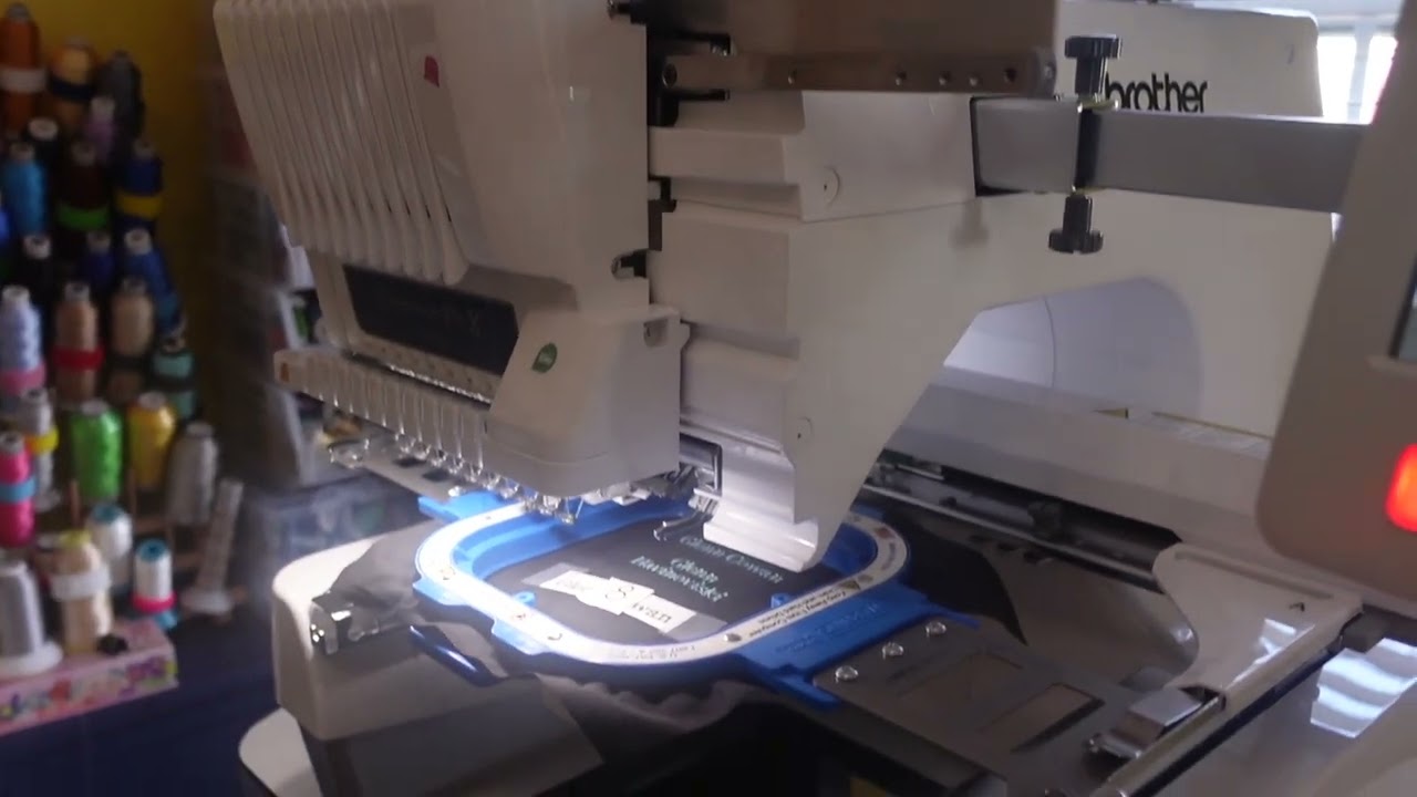 How to use the Snowman Feature of the Brother 1055X with an Embrilliance embroidery template!