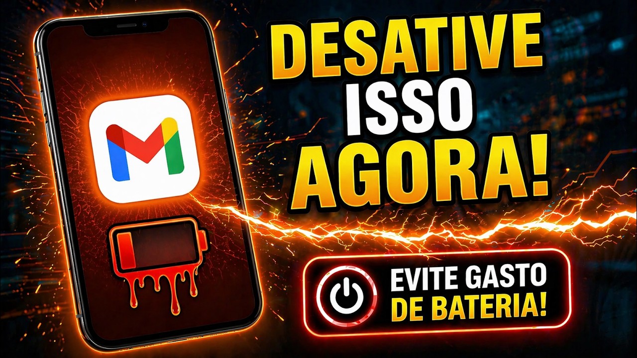 Bateria acabando rápido? A configuração oculta do Gmail que ninguém desativa