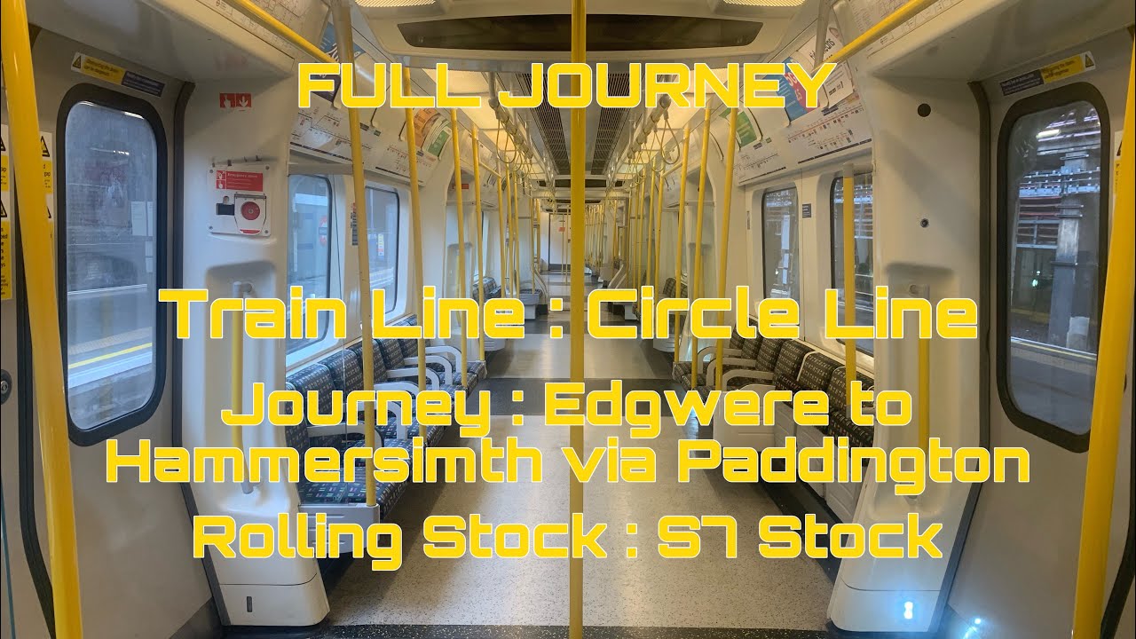 Circle Line from Edgware Road to Hammersmith via Paddington | Full Journey