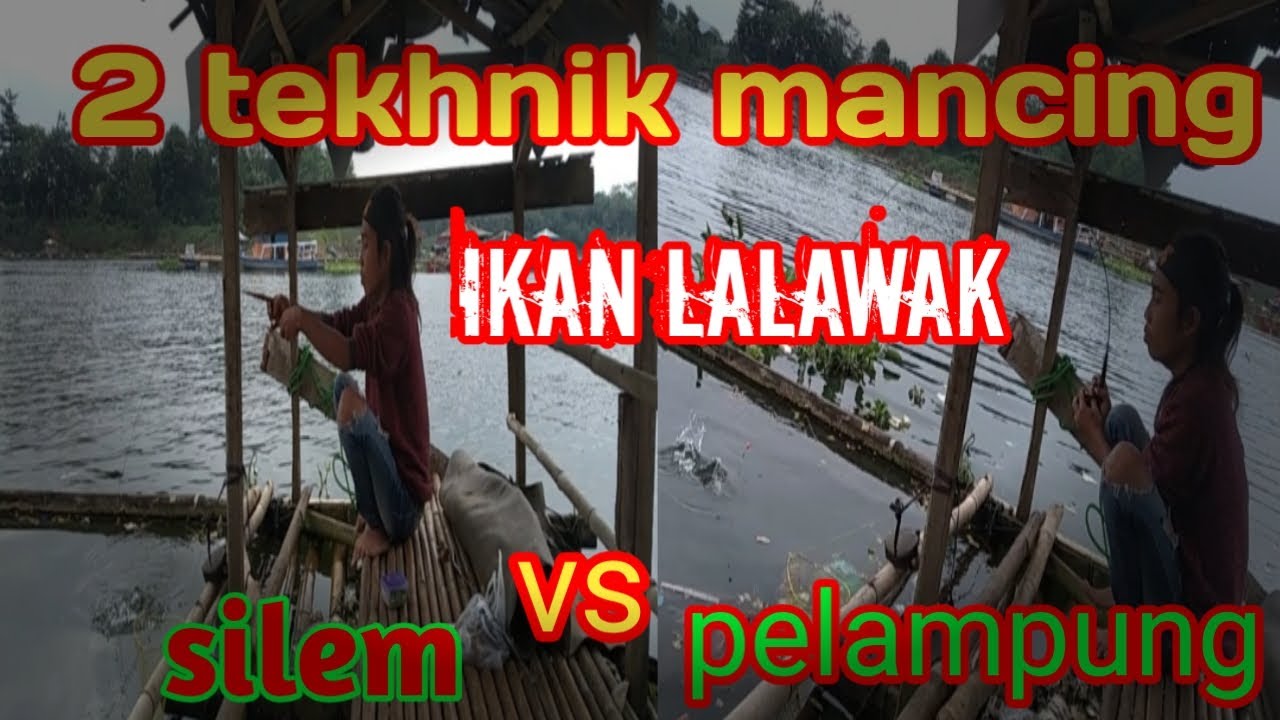 mancing lalawak pake dua tekhnik , silem vs pelampung