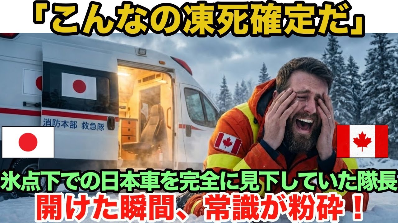 【海外の反応】「患者室の暖房が追いつくはずがない」カナダ極北のベテラン医師が日本の救急車の「気密性能」を疑問視！だが猛吹雪の中での長時間搬送か