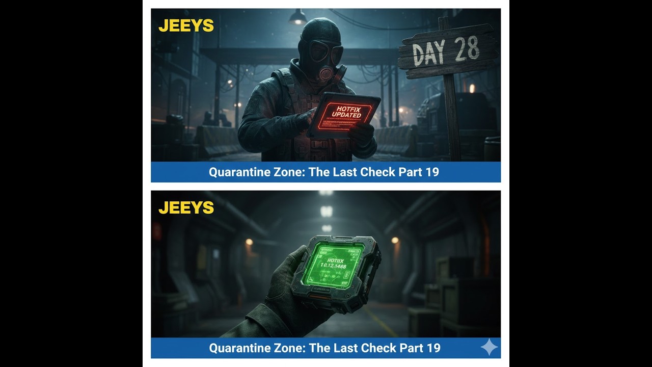 DAY 28 & HOTFIX UPDATES!☣️Quarantine Zone: The Last Check Part 19 #videogame #ohhaiyo #jeeys