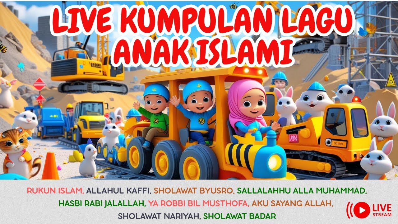 Kumpulan lagu anak islami Allahul Kaffi, Hasbi Rabbi, Sholawat Jibril, dan Sholawat Anak Lainnya