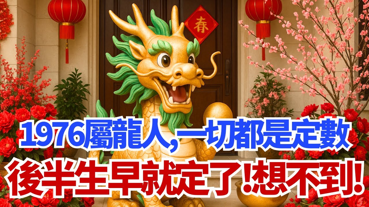 萬萬沒想到！1976年屬龍人，你的「後半生劇本」原來早就寫好了！一切都是定數！#屬龍 #1976年屬龍 #生肖 #運勢 #命理 #財運 #屬龍運勢 #1976年 #丙辰龍 #生肖龍 #1976屬龍
