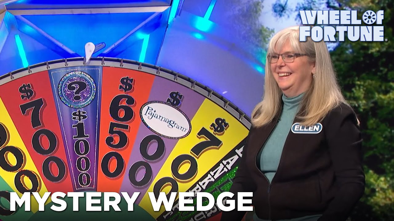 Ellen Wins $10K With the Mystery Wedge | Wheel of Fortune