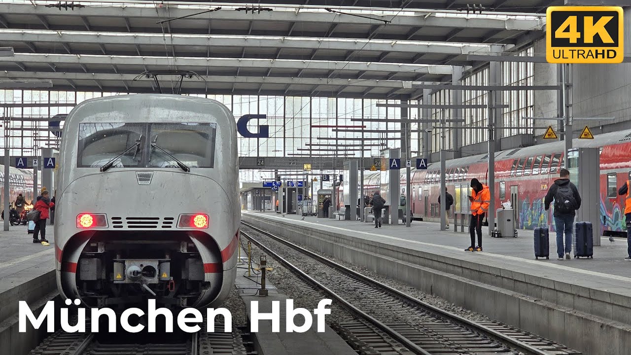 München Hauptbahnhof - 02.11.2024: Mystische Morgenstimmung mit Nebel und trübem Wetter