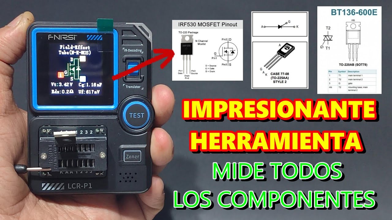 ✅ESTA ES LA HERRAMIENTA QUE NECESITAS PARA TU TALLER DE ELECTRONICA 👀👉QUE MIDE TODOS LOS COMPONENTES
