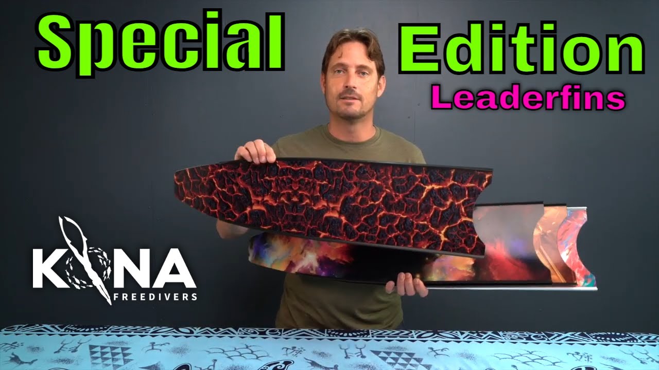 Leaderfins Special Edition Fiberglass Freediving Fins | Kona Freedivers