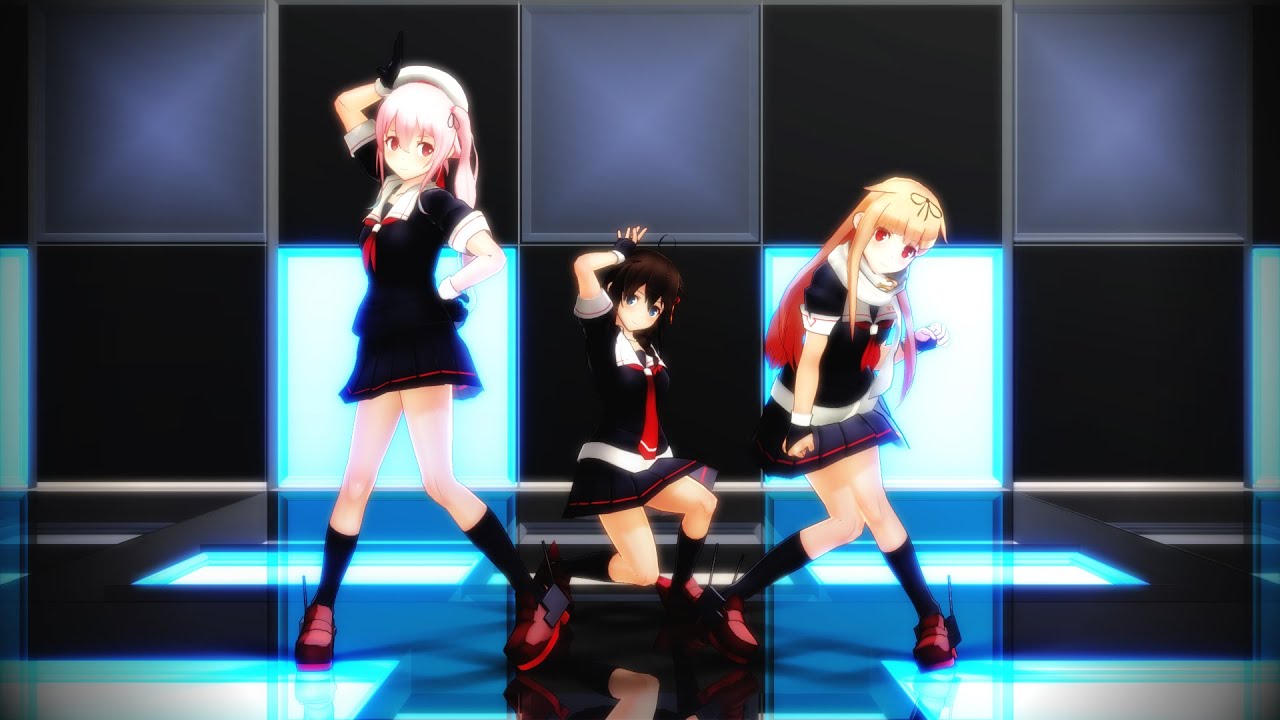 【MMD艦これ】春雨＆時雨改二＆夕立改二で『Hurly Burly』