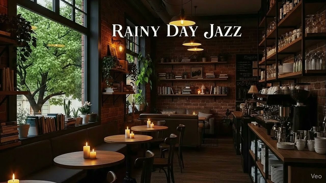 [ #RainyDayJazz #34 ] Relaxing Jazz for Study, Work & Focus | Cozy Coffee Shop Ambience