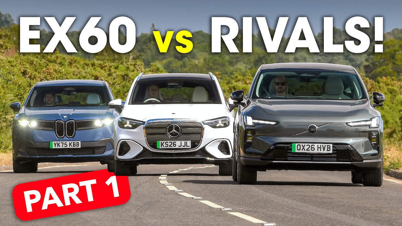 Volvo EX60 против BMW iX3 против Mercedes GLC &mdash; групповой тест электрических кроссоверов (Часть 1)