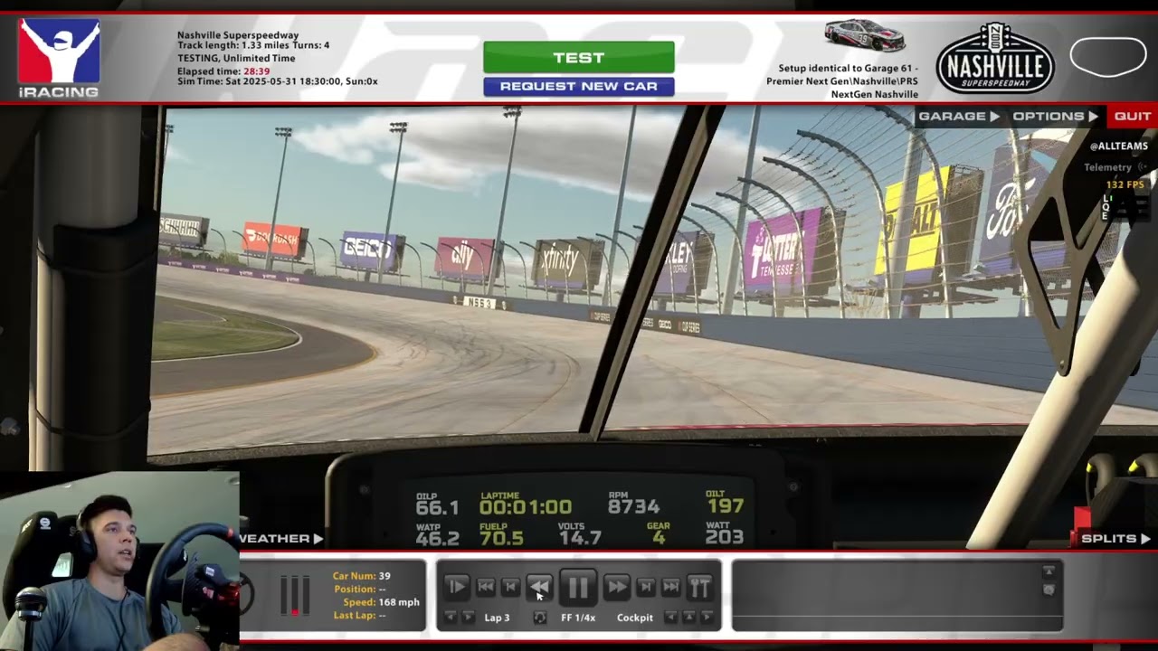 iRacing: Brandon Evans (Next Gen @ Nashville SS)