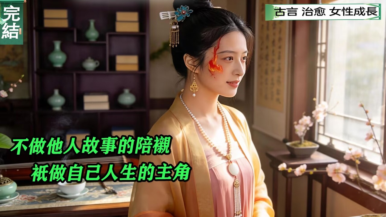 完結《女配角》她是個成功的女配角，在完美的男女主面前，臉上有胎記的她總是被呵斥，或者被忽略...只是，在大家爭先恐後出演的這場江湖的戲裏，不管占多麽小的一個比例，在女配心裏，她是自己舞臺上的主角！