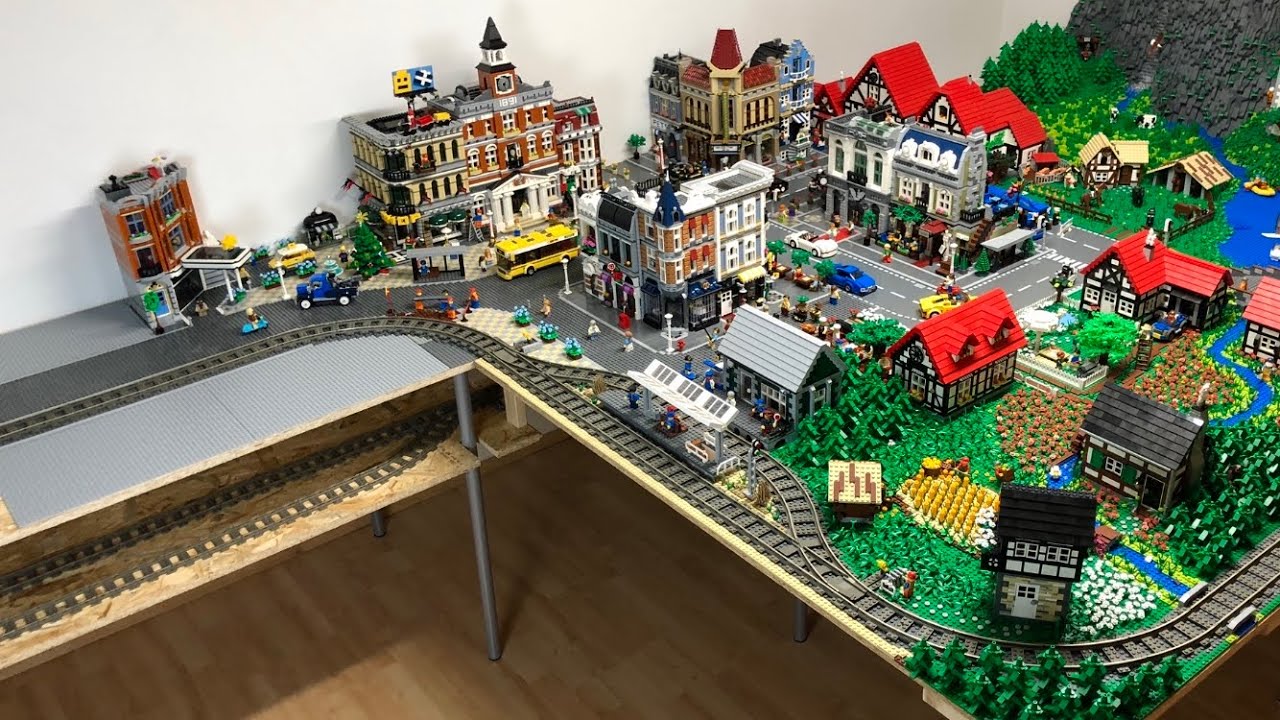 Bau einer Lego Stadt Teil 50. - Unterirdische Zugstrecke