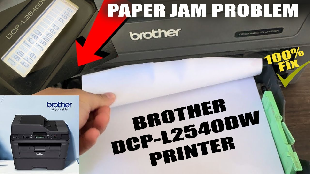 Brother DCP-L2540DW Printer Paper Jam Problem Solved 