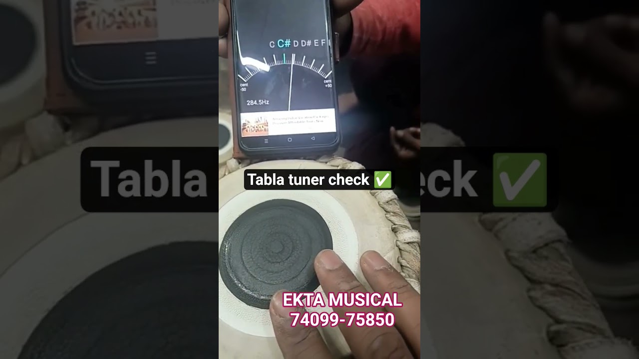 Professional hand made tabla C sharp Tuner check ✅ #ektamusical #music #tabla