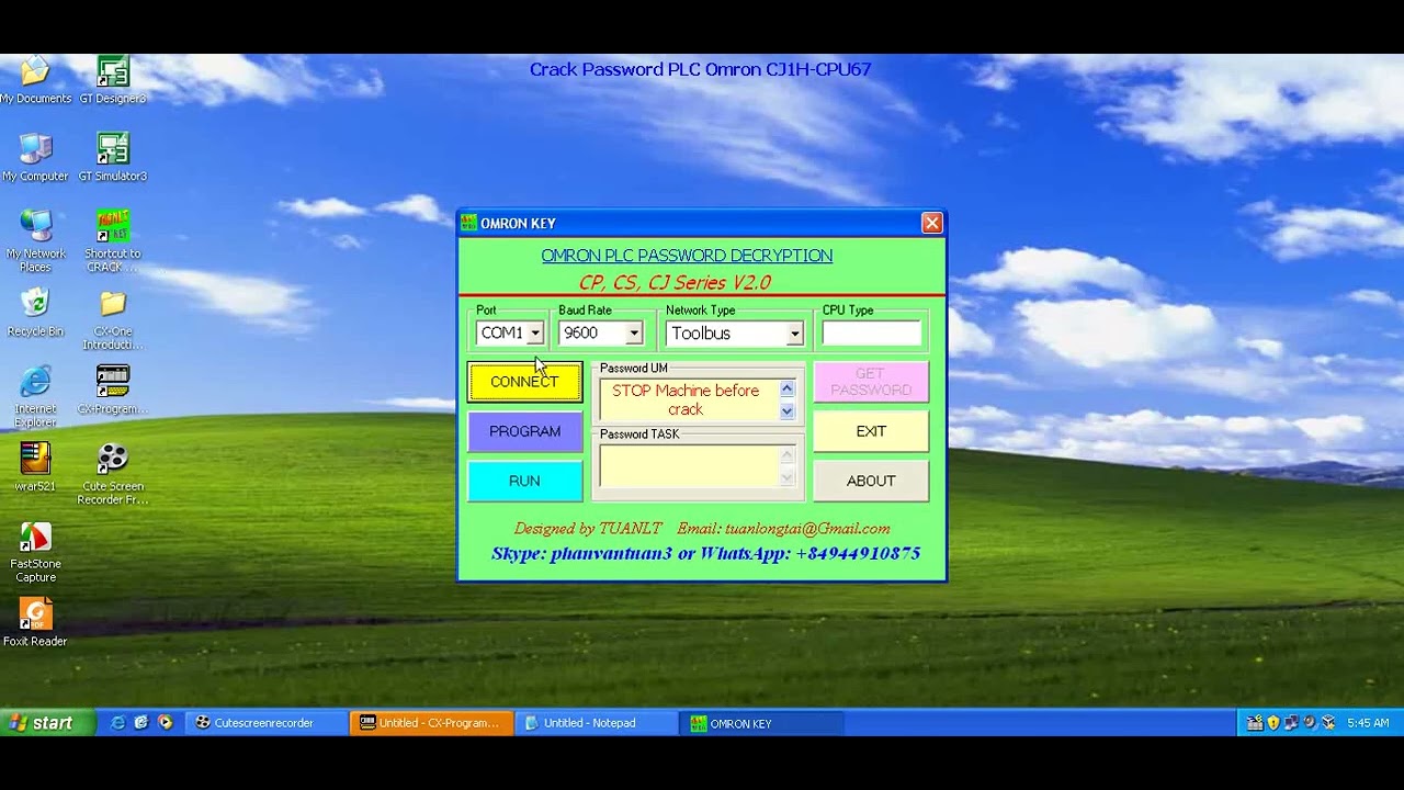 Crack Password CJ1H CPU67 TuanLT3