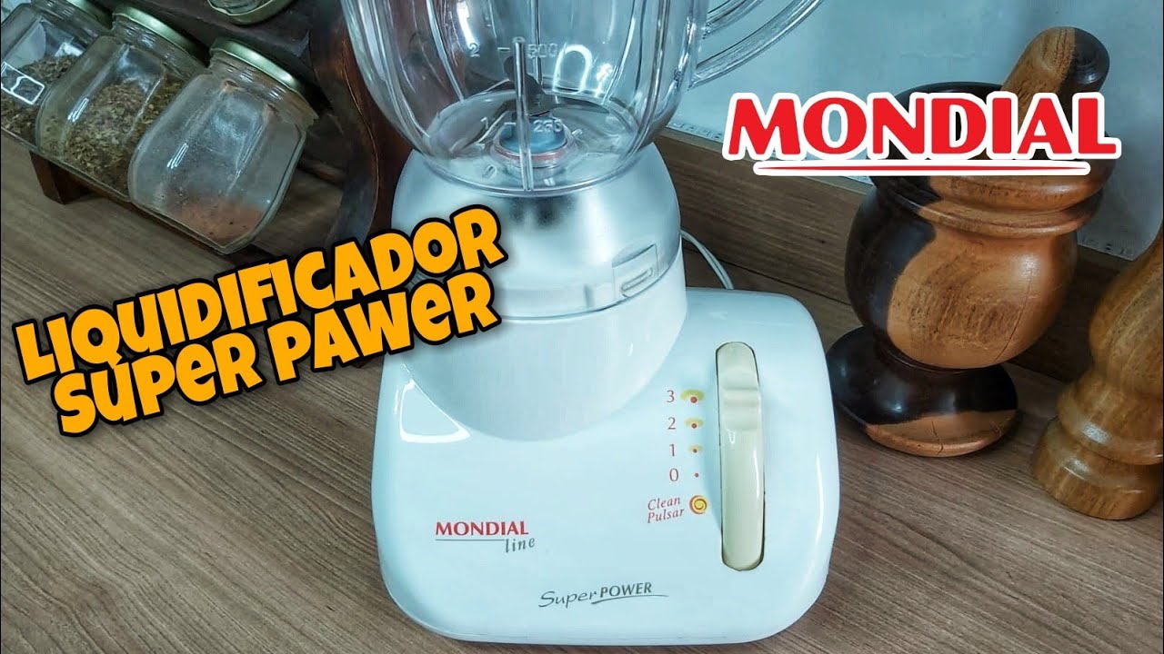 LIQUIDIFICADOR MONDIAL SUPER PAWER 400W ANOS 2000..
