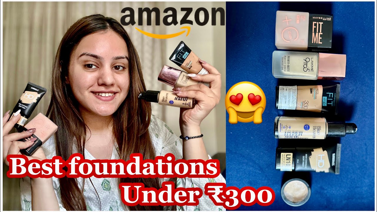 Best foundations under ₹300😍 For all skin types | Amazon finds | kp styles