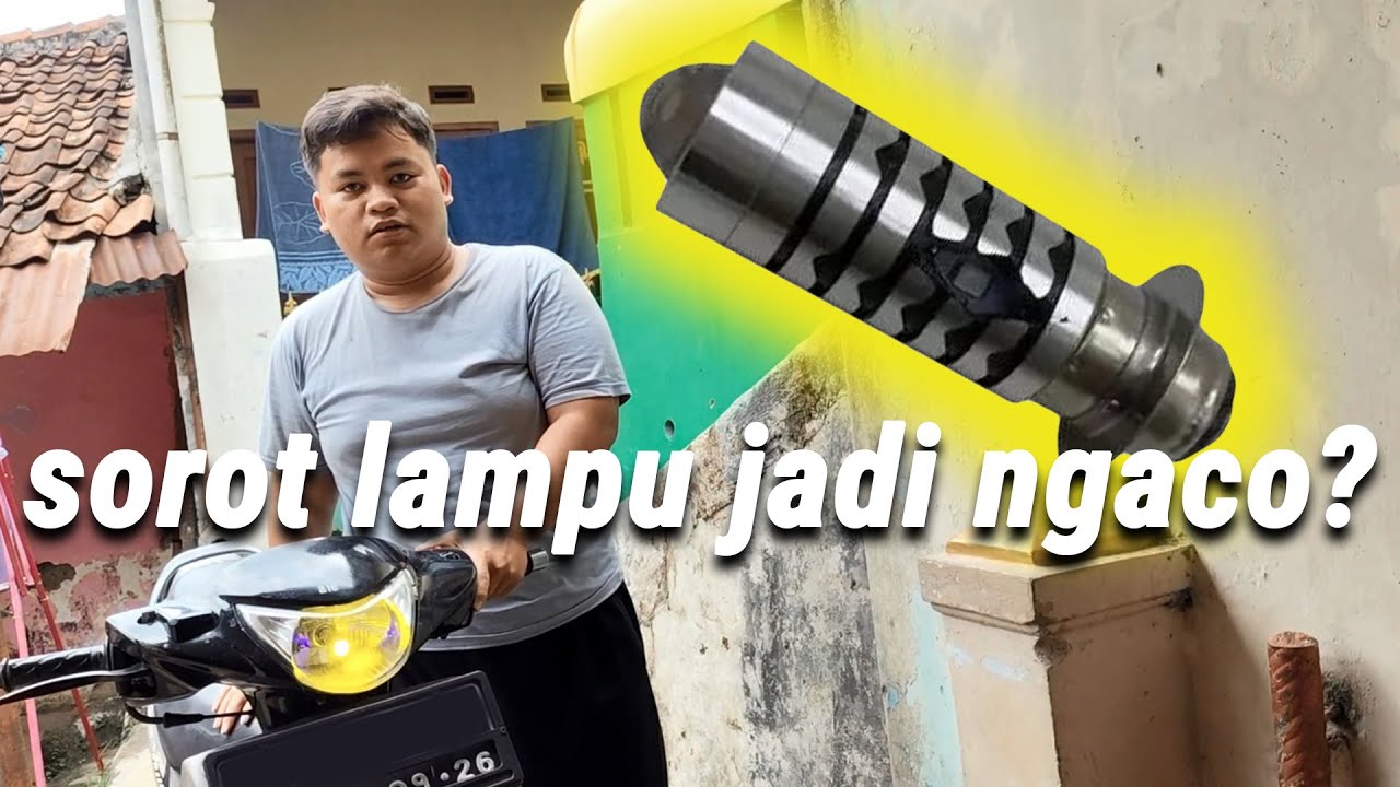 PASANG LAMPU LASER DI MOTOR SMASH NEW