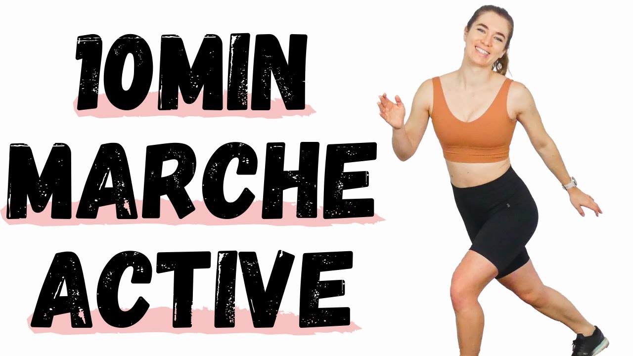 10min Séance Marche Active - Cardio doux a la maison brule graisse pour debutant