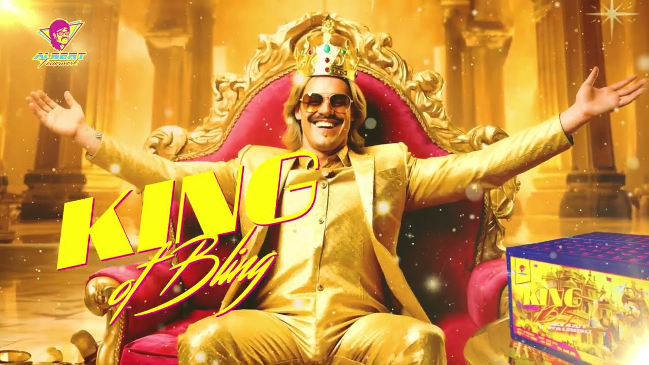 King of Bling 100-Schuss-Feuerwerkverbund von Albert Feuerwerk