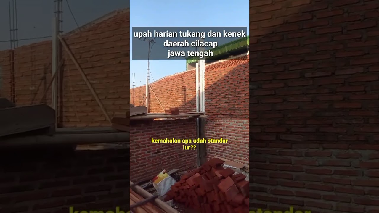 Berapa upah harian tukang dan kenek ?? #shortsbangunan#tukangjawa #hargaborong #hariantukang