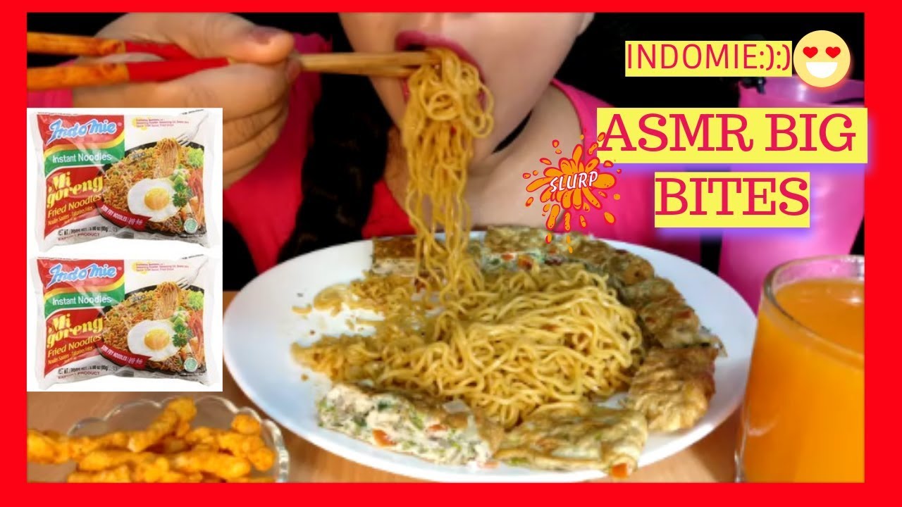 ASMR:INDOMIE GORENG INSTANT NOODLES *NO TALKING* MUKBANG