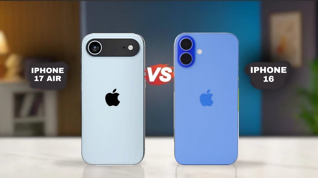 IPHONE 17 AIR VS IPHONE 16 COMPARISON