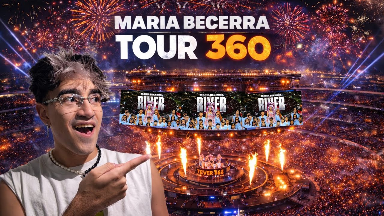 Asi fue BAILAR en los RIVER 360 de Maria Becerra🔥