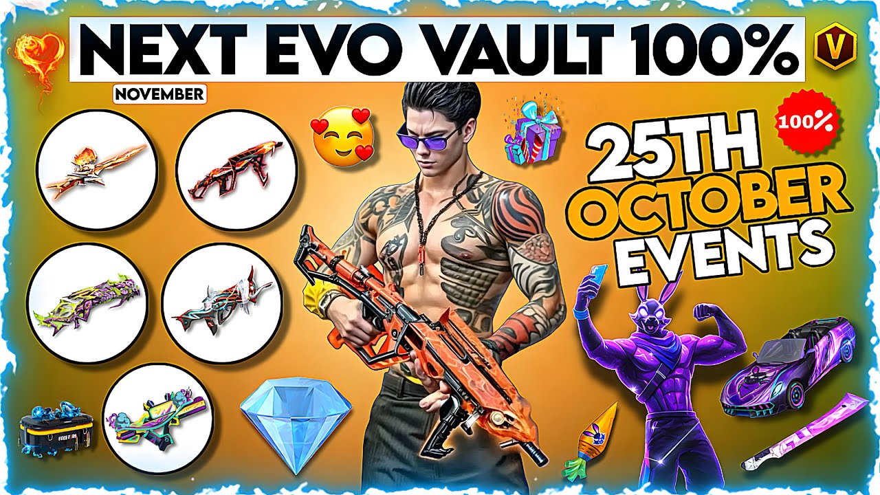FREE FIRE NEXT EVO VAULT | NEXT EVO VAULT | FREE FIRE NOVEMBER EVO VAULT | FREE FIRE NEXT EVO GUN