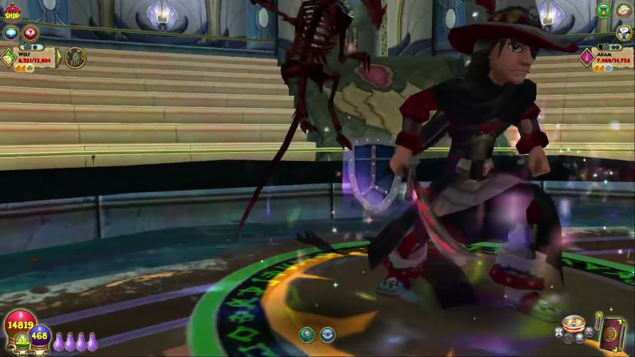 Wiz101 PVP Ice vs Death, Nice game